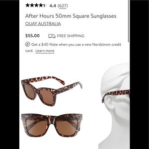 Quay after Hours square sunglasses